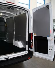 A 2014 Transit with liners by Syncro North America 